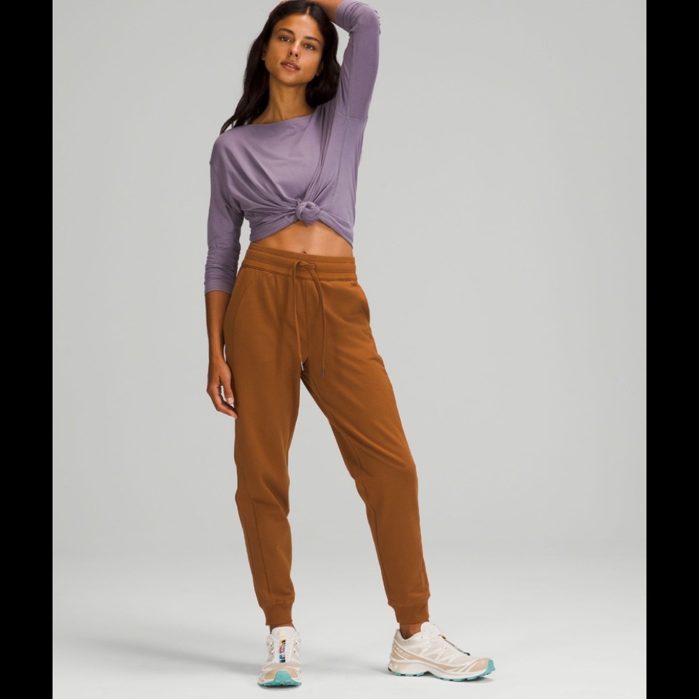 Lululemon Scuba High Rise Terry Jogger Copper Brown 10
